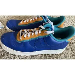 NIKE‎ AIR FORCE 1 LOW \'07 LV8 MEN\'S 12 DOUBLE LAYERED INDIGO SHOES AQ2439-401 Nike Air Force 1 Low Double Layered - Indigo Force for Sale  main image 3